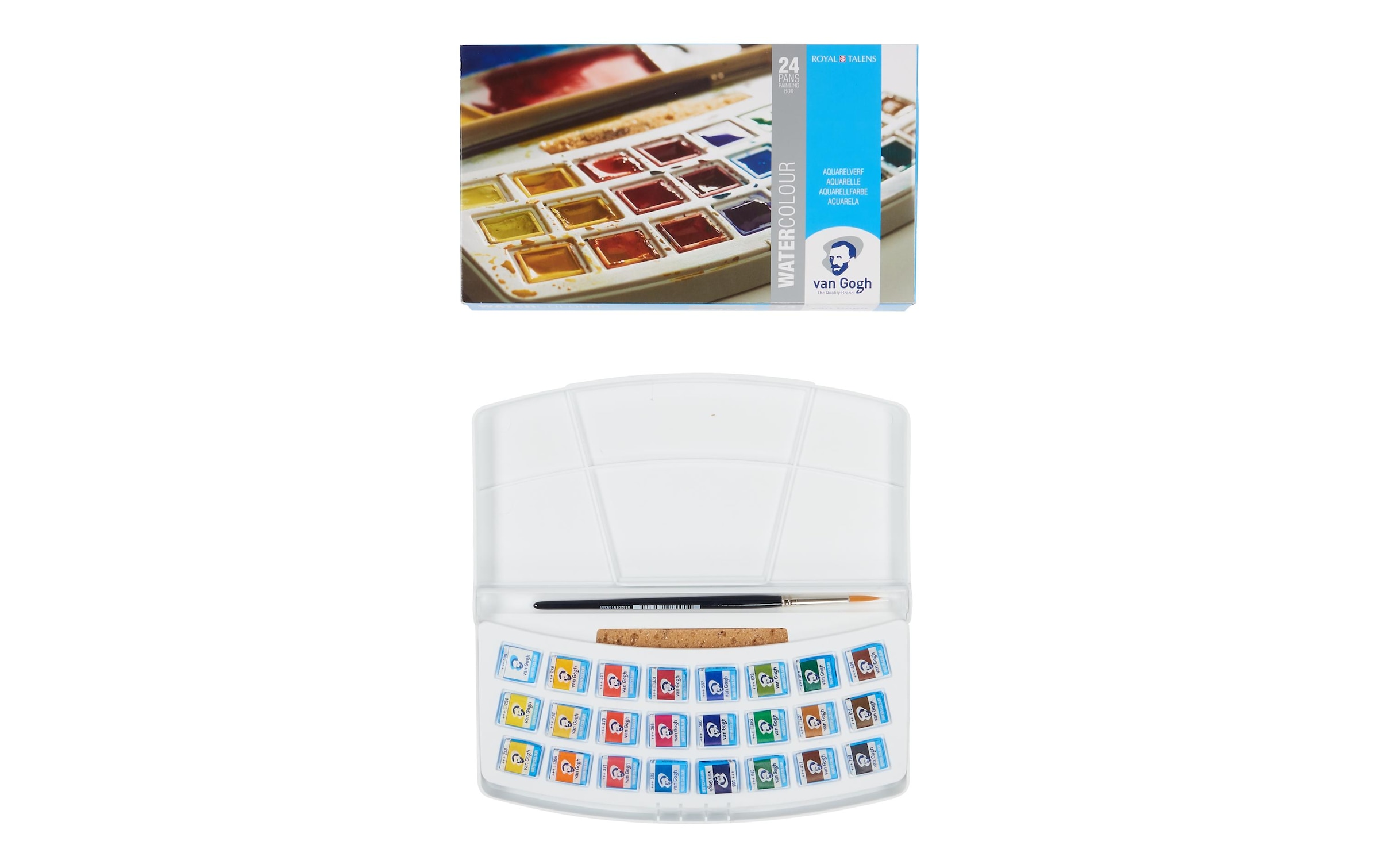 Aquarellfarbe »Van Gogh Malkasten 24er-Set, Mehrfarbig« 27 Stk. tlg.