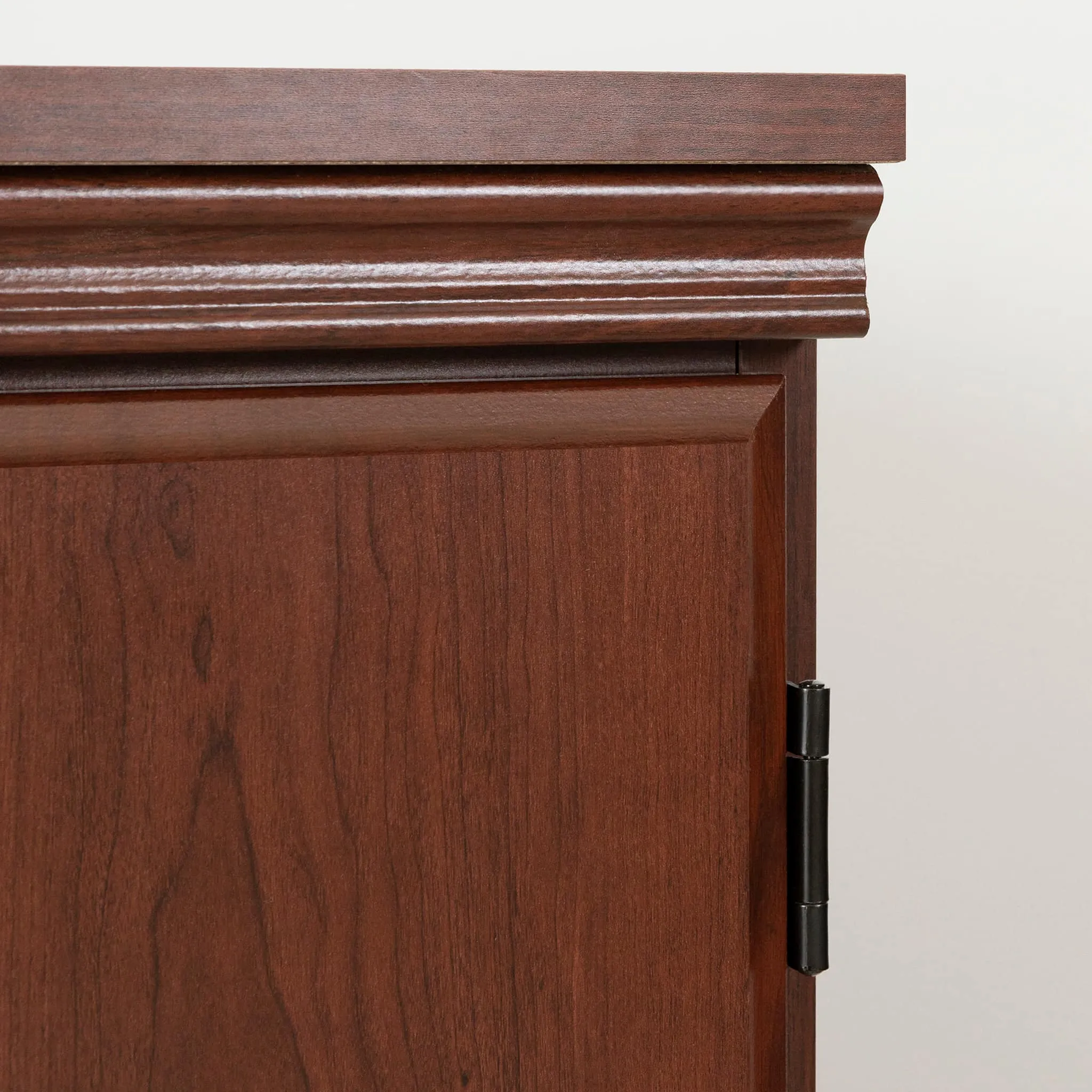 South Shore Armoire de Rangement 4 Portes - Morgan Cerisier royal