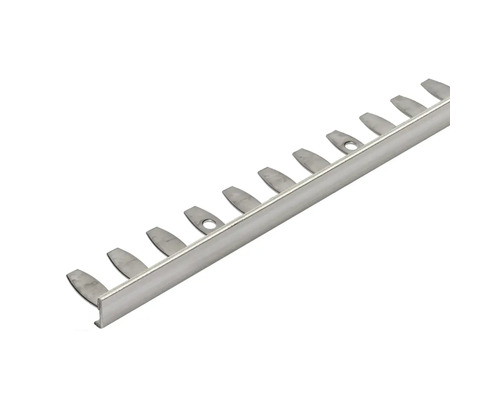 Durosol RVS gepolijst hoekprofiel, 250 cm hoog, 10 mm