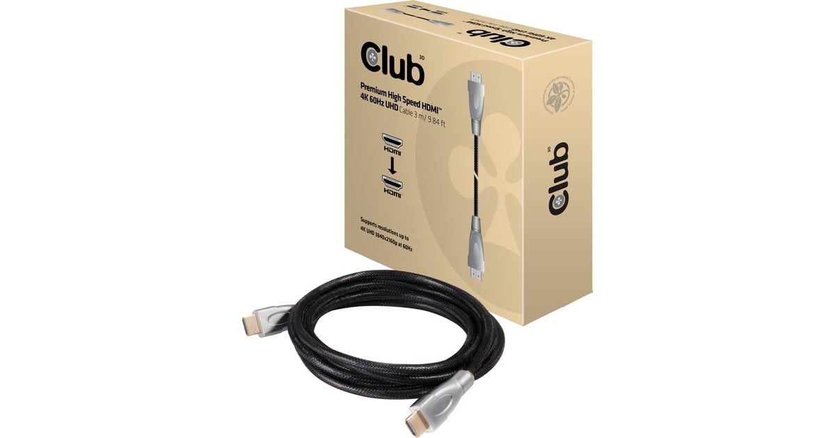 Club 3DHDMI 2.0 Premium UHD kabel  (3 meter)