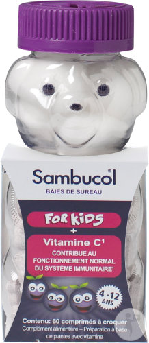 Sambucol Kids Vitamine C Immunité 4-12 Ans 60 Comprimés À Croquer
