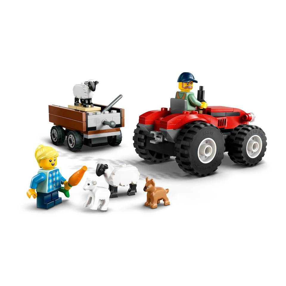LEGO City rode tractor met aanhanger met schapen 60461