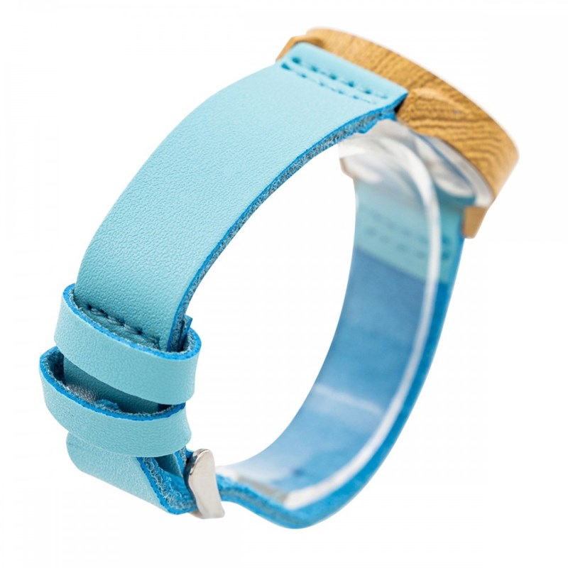 Montre Femme CHTIME bracelet Cuir Bleu