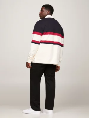 Camisa de rugby Plus Hilfiger Monotype com blocos de cores