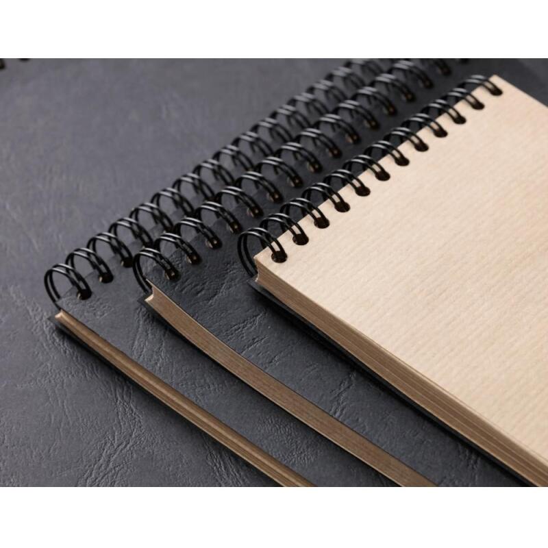 Kraft album spiralé 60F A4 90g - Noir
