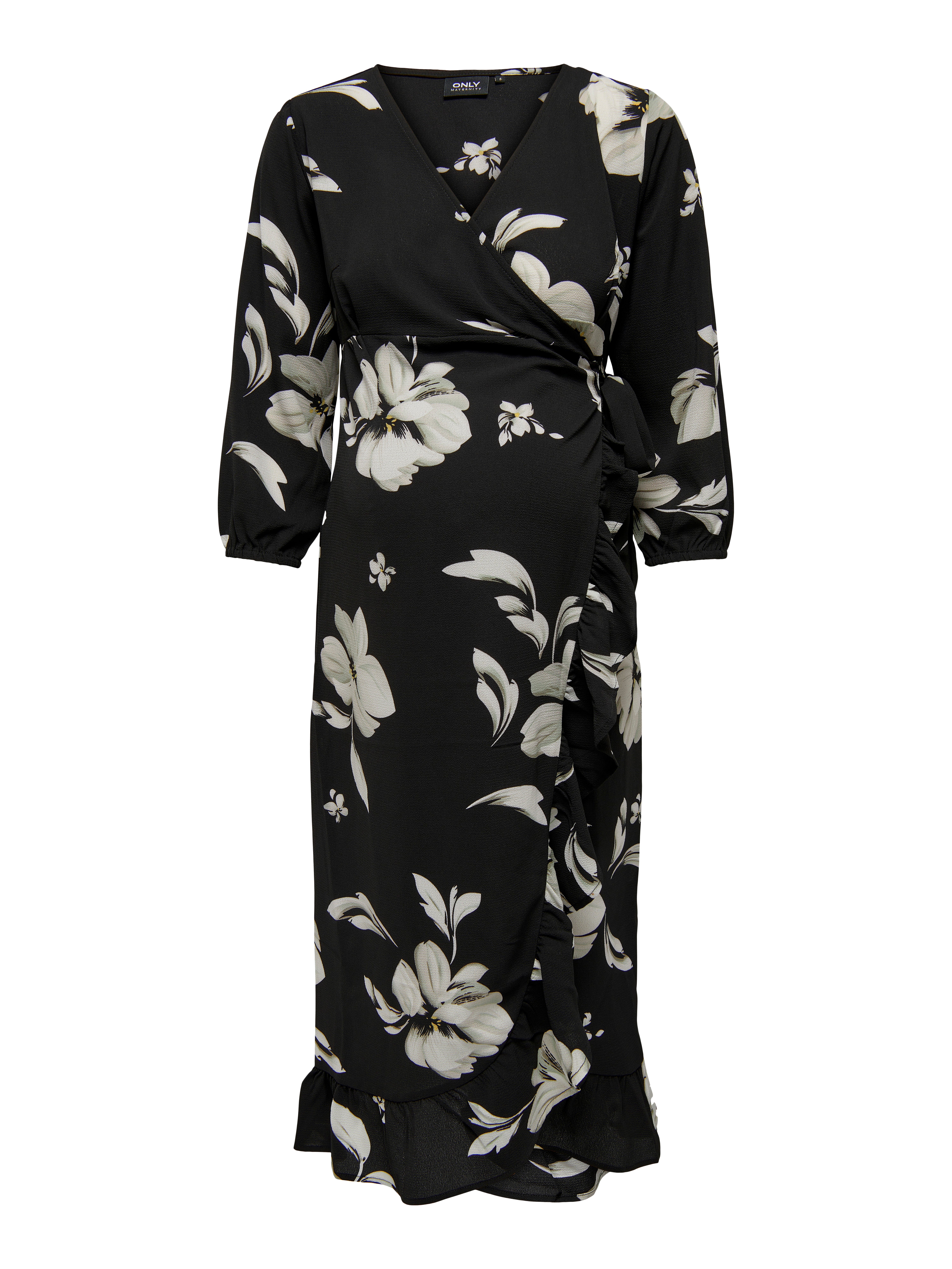 OLMLUXLEA Langes Kleid Black
