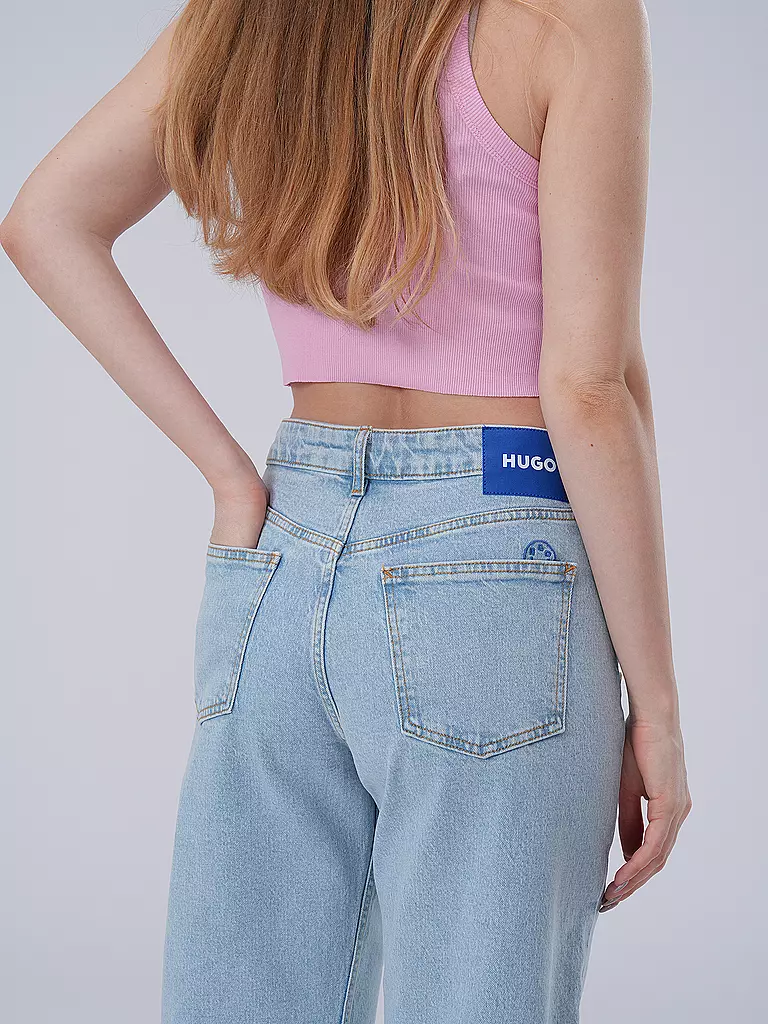 HUGO Jeans Straight Fit ELYAH hellblau