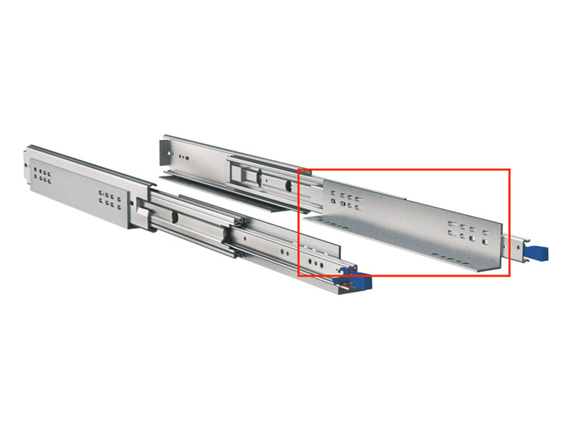Bevestiging voor uitschuifrail 711 mm