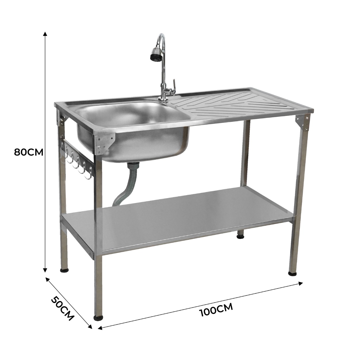Monstershop opvouwbare camping-aanrechttafel