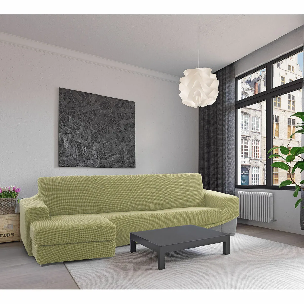 Sofaskins Housse de méridienne - Pistache 210x340 cm