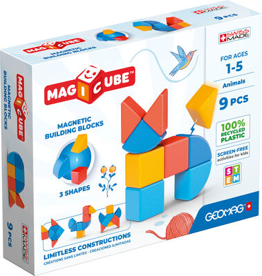 Geomag Magicube Byggesett Dyr 9 Deler