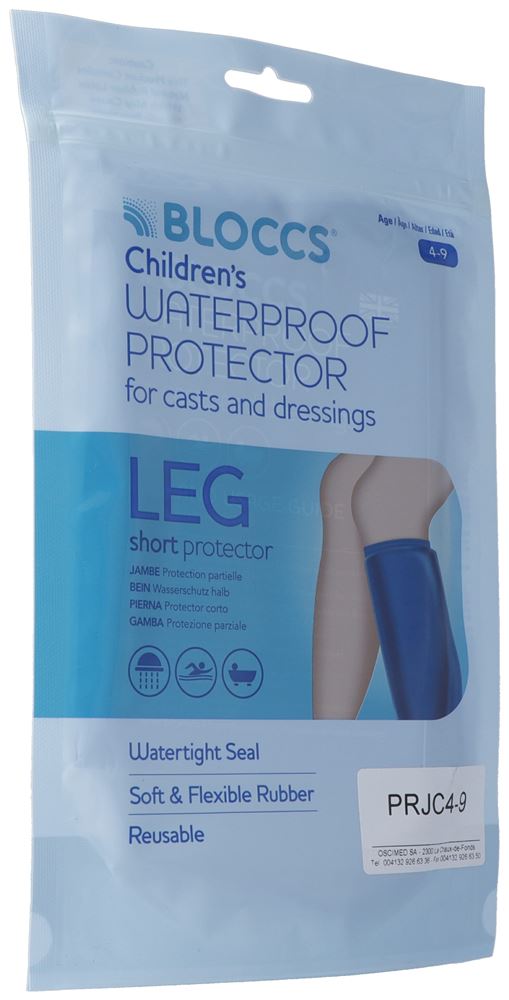 Bloccs Bad und Dusche Wasserschutz für das Bein 21-34 /41cm Kind 1 Stk