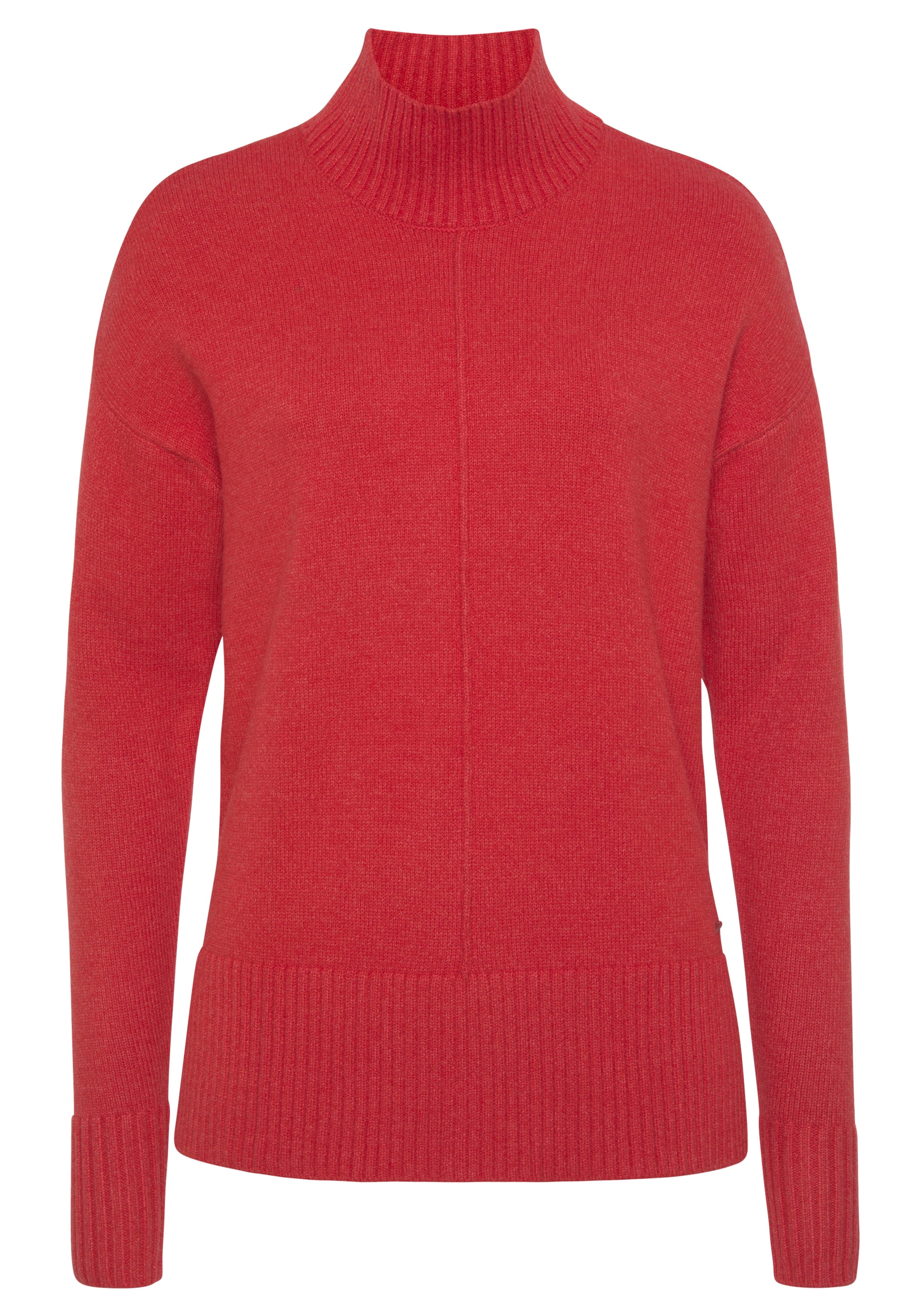 Laura Scott Stehkragenpullover , mit Zierbiese in lässiger Passform
