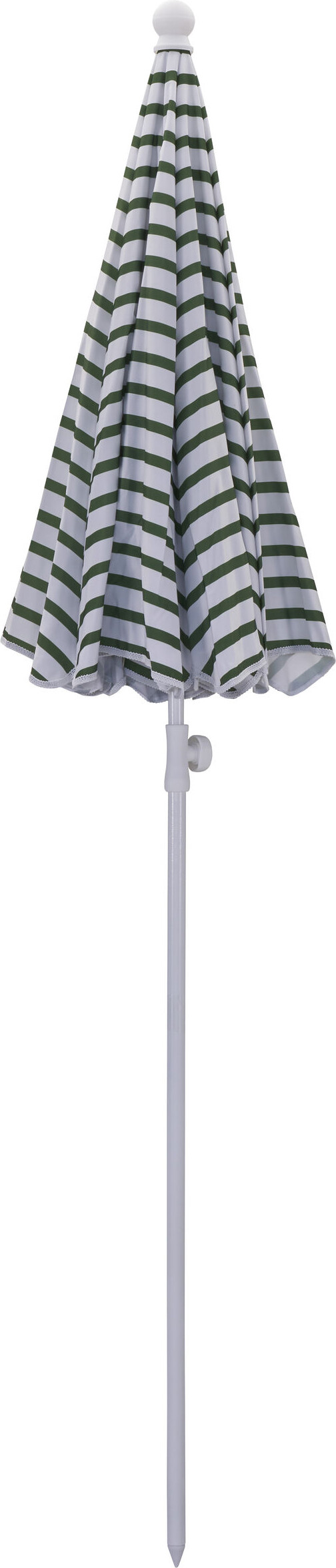 House Doctor - Parasol - Oktogon - Grøn Og Hvid - 184X180 CM