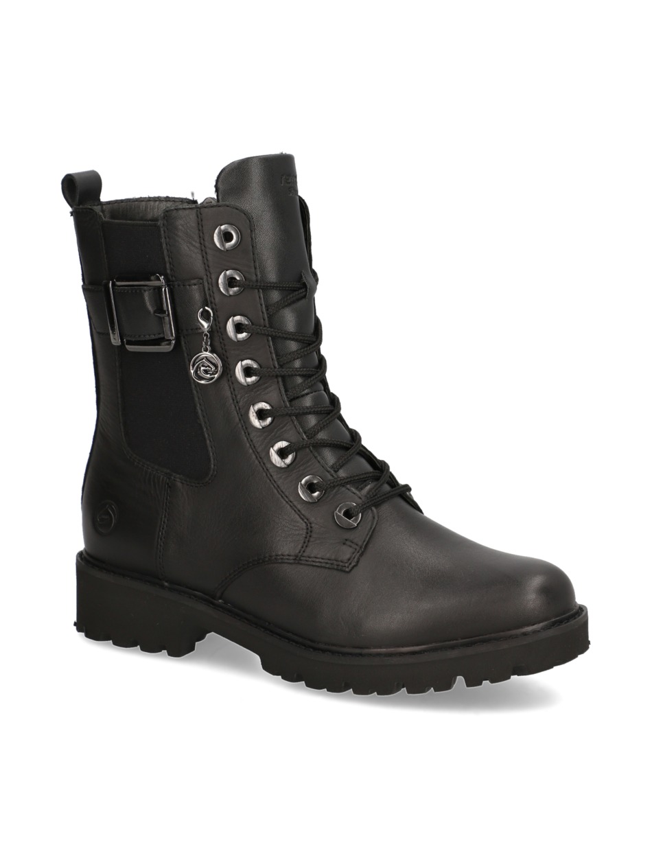 Lederkombination Stiefelette