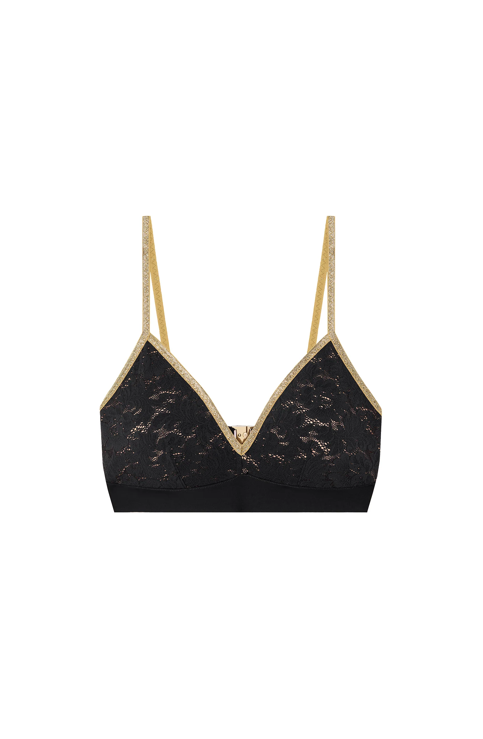 swann Soutien-gorge noir en dentelle et lurex Noir