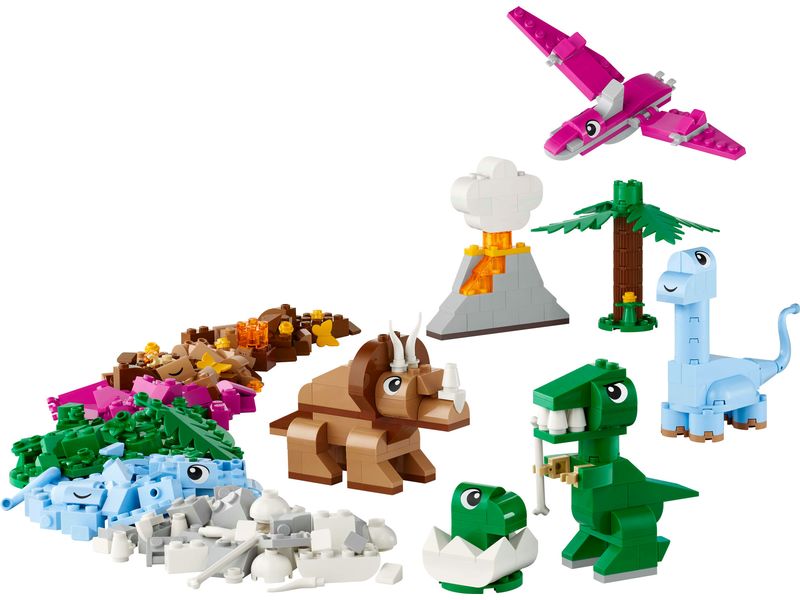 LEGO® Classic Kreative Dinosaurier 11041 Vielseitiges Konstruktionsspielzeug zur Förderung der Kreativität und Fantasie