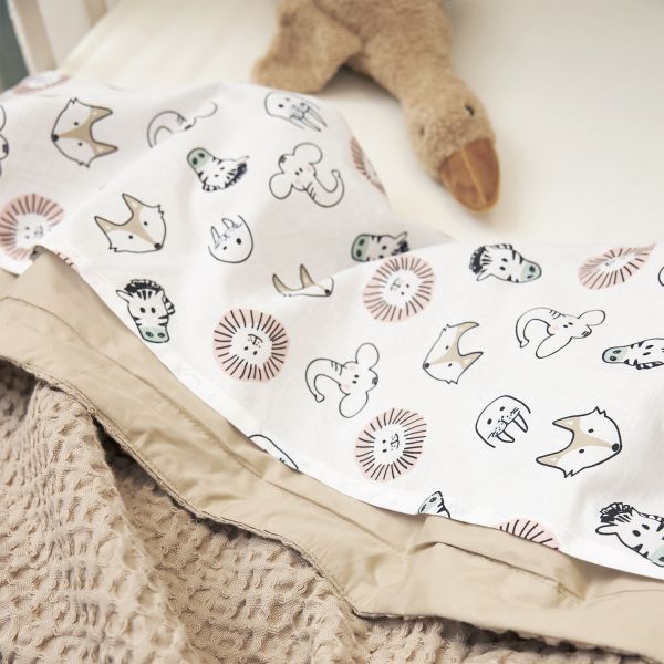 Meyco Wiegdeken Waffle Cotton - Sand 75 x 100 cm