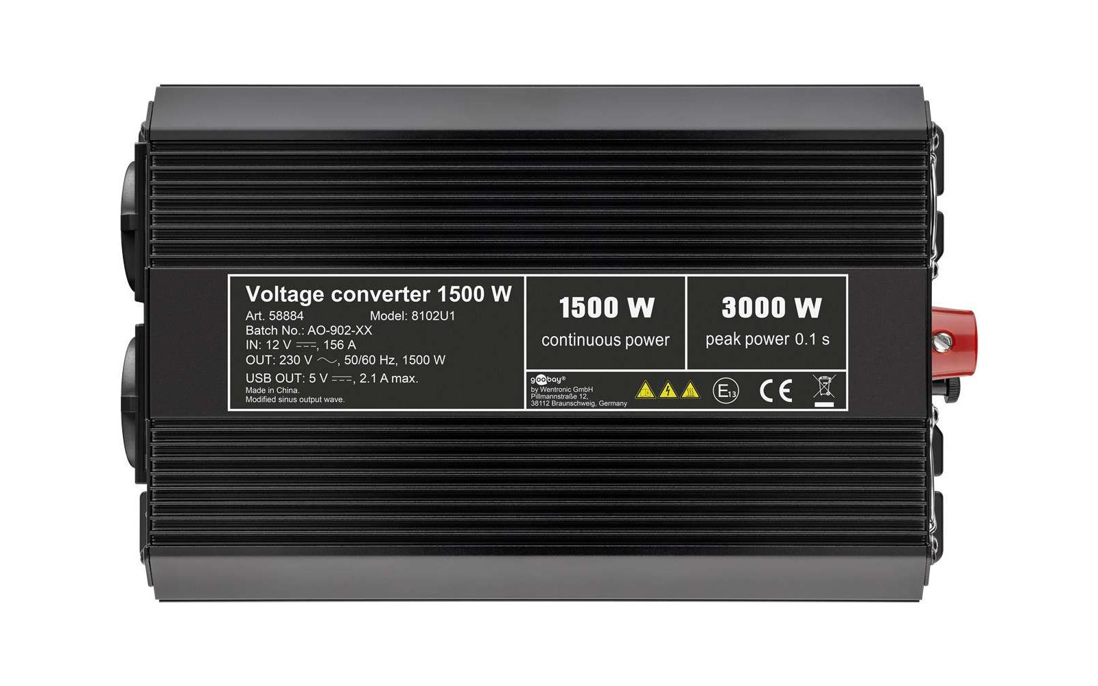 Goobay Spannungswandler 1500 W