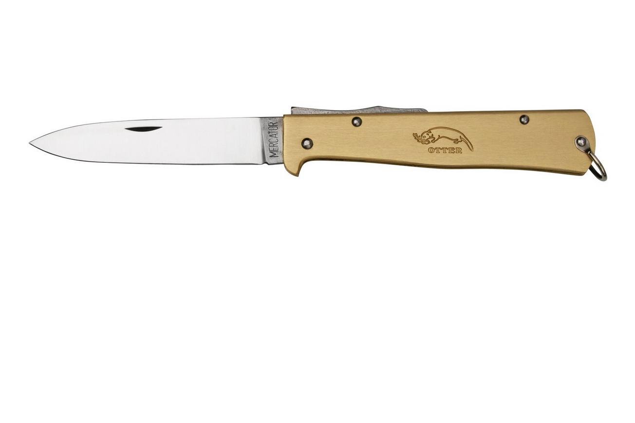 Otter Mercator 10-736 RG Large Brass Carbon Pocketclip, zakmes