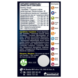 Lucovitaal Bioticomel Kauwtabletten 30TB