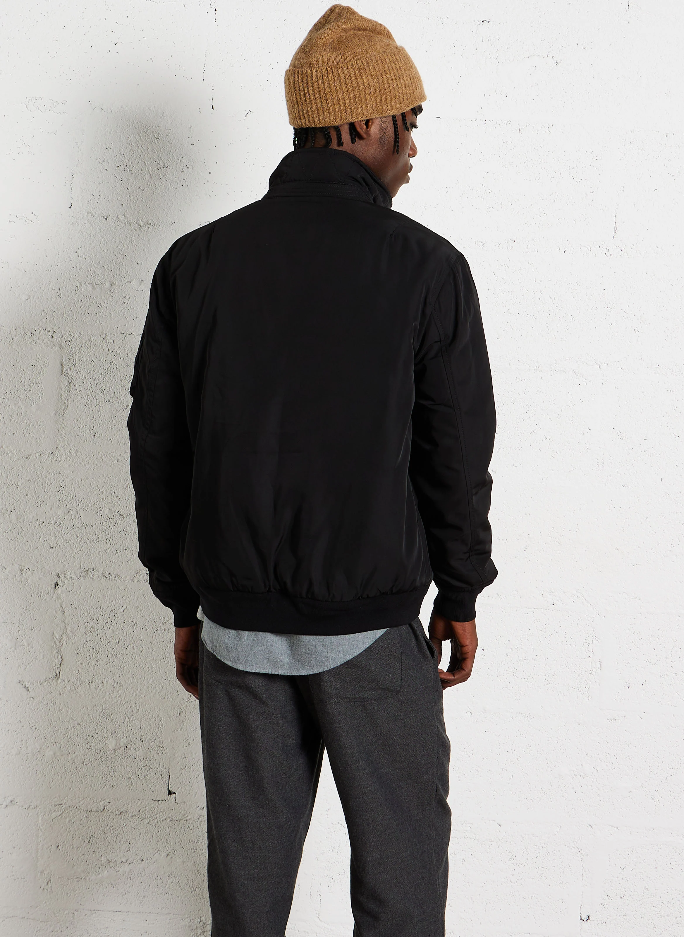 CORNELL - Blouson col à revers droit | Noir