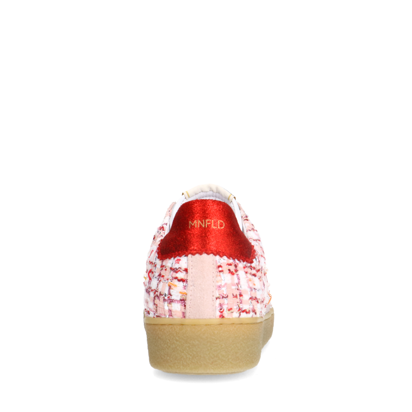 Roze bouclé sneakers