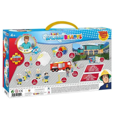 Craze Splash Beadys Feuerwehrmann Sam Fun Set, mit Perlen und Zubehör
