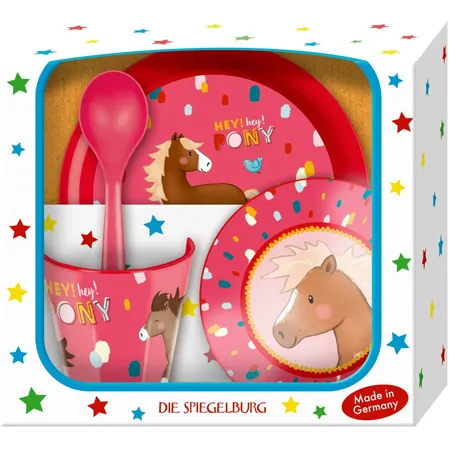 Die Spiegelburg Geschirr Geschenkset - Mein kleiner Ponyhof