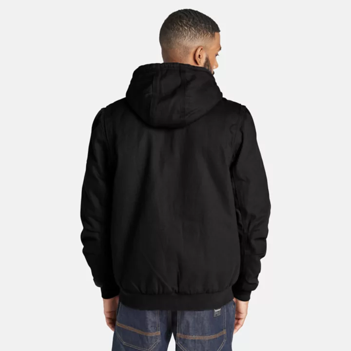 Veste en toile doublée de polaire Timberland PRO Gritman pour homme en noir