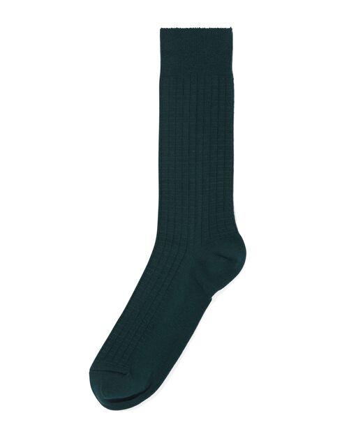 chaussettes pour hommes 1 paire avec carreaux en 3D vert foncé