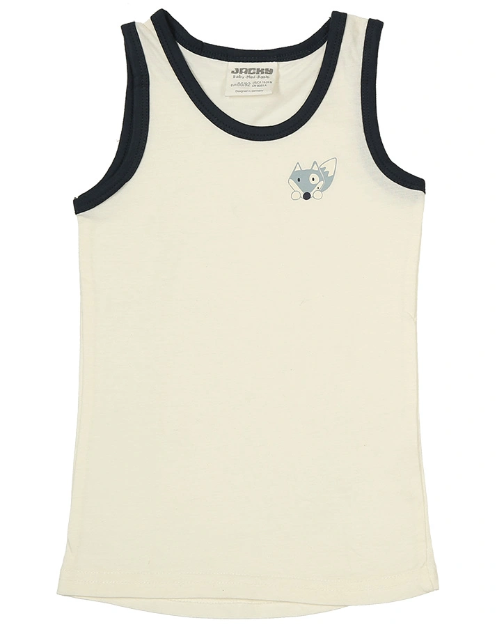 Unterhemd FOXES 2er-Pack in offwhite