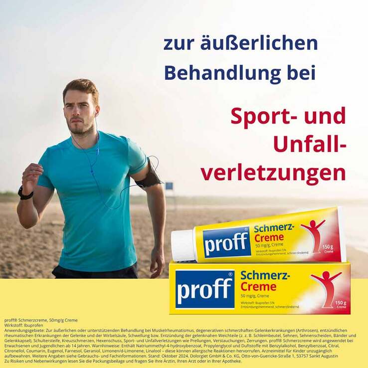 Proff Schmerzcreme 5%, 150 g