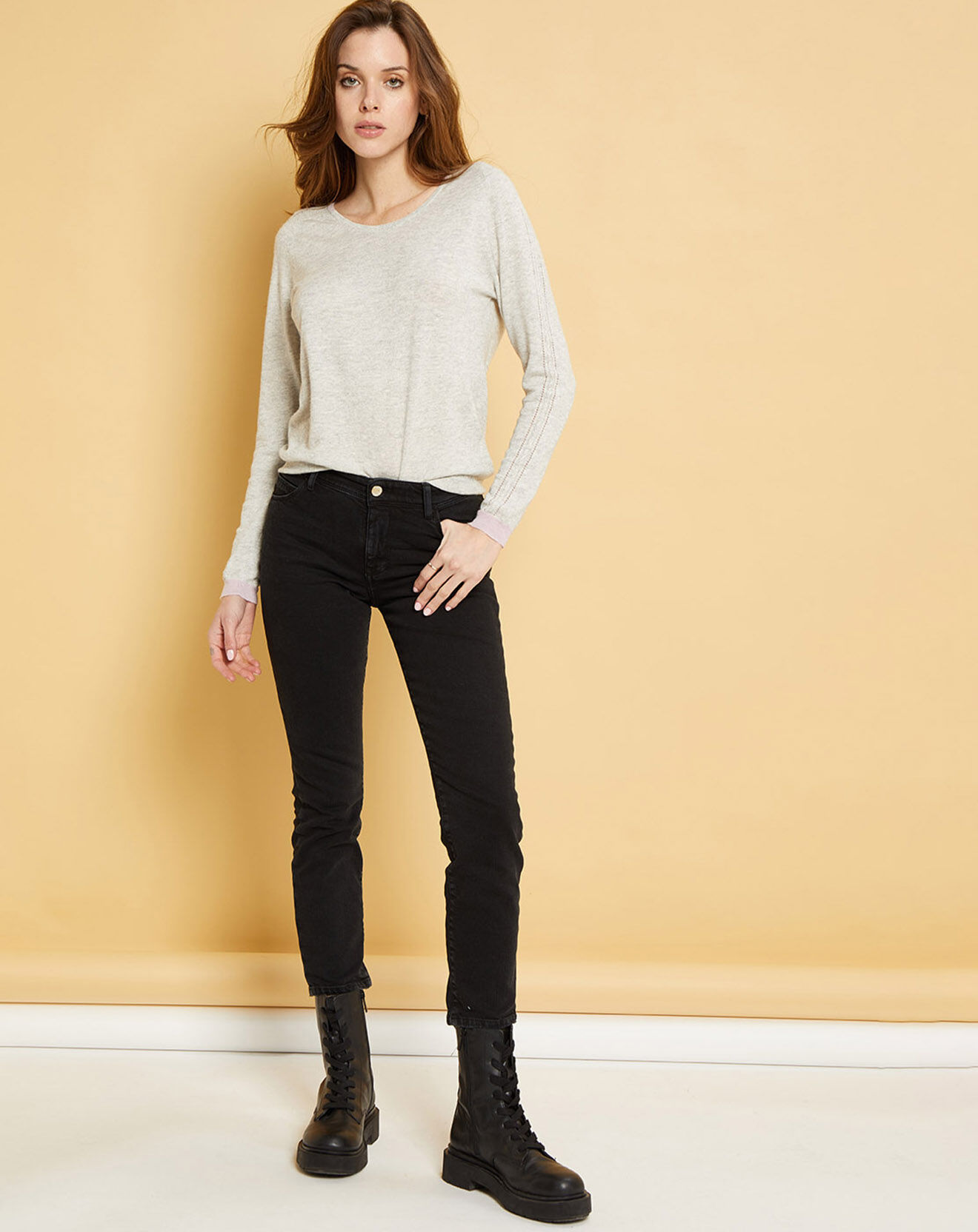 Acquaverde Jean slim Natural Arizona black stone