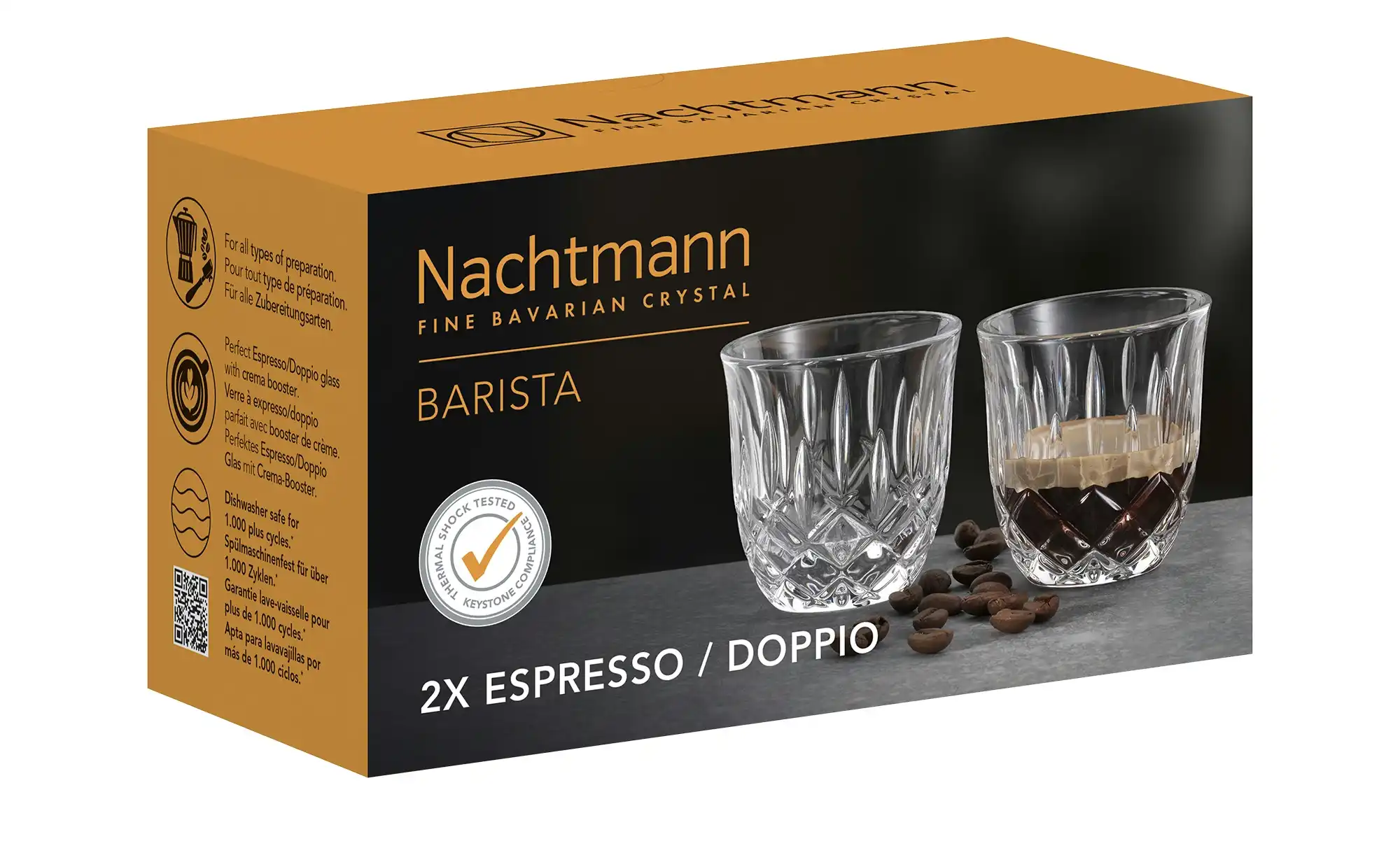 Nachtmann Espresso-Gläser 2er Set Noblesse