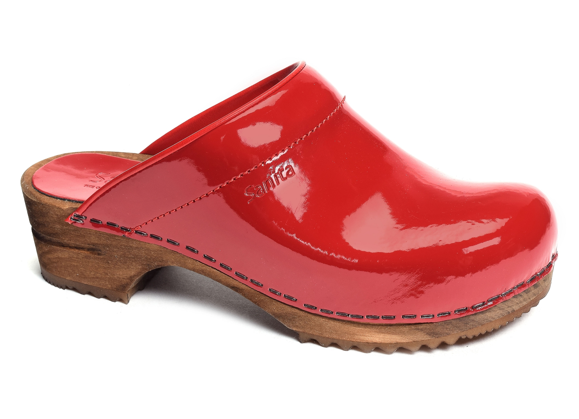 Wood classic verni rouge