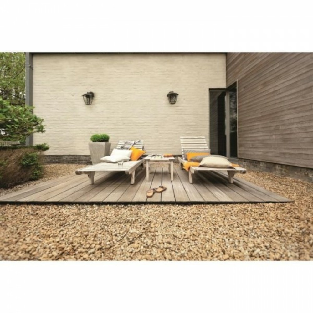 Lanterne murale extérieure - philips - creek - aluminium - noir