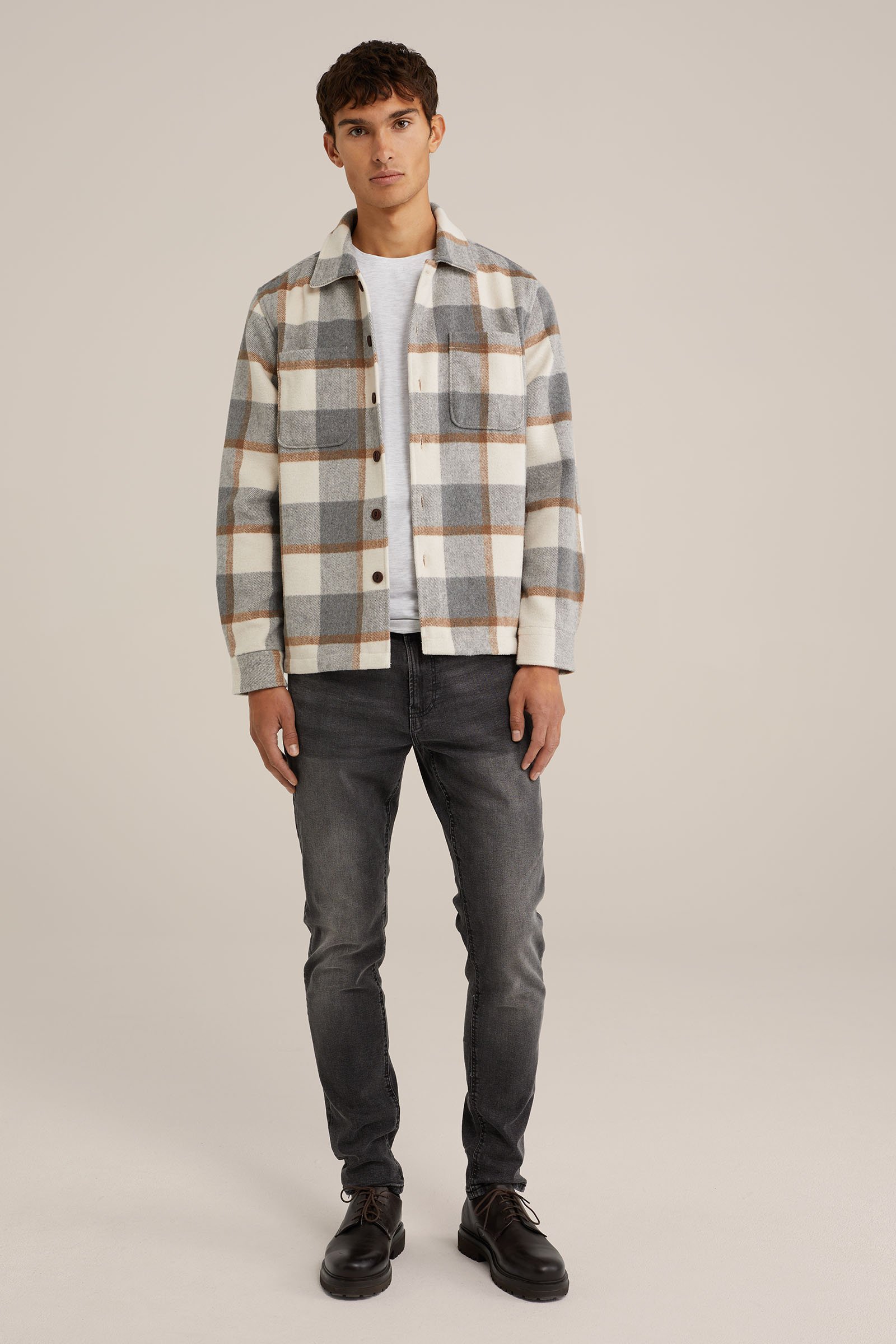 slim fit jeans met medium stretch Blue Ridge Donkergrijs