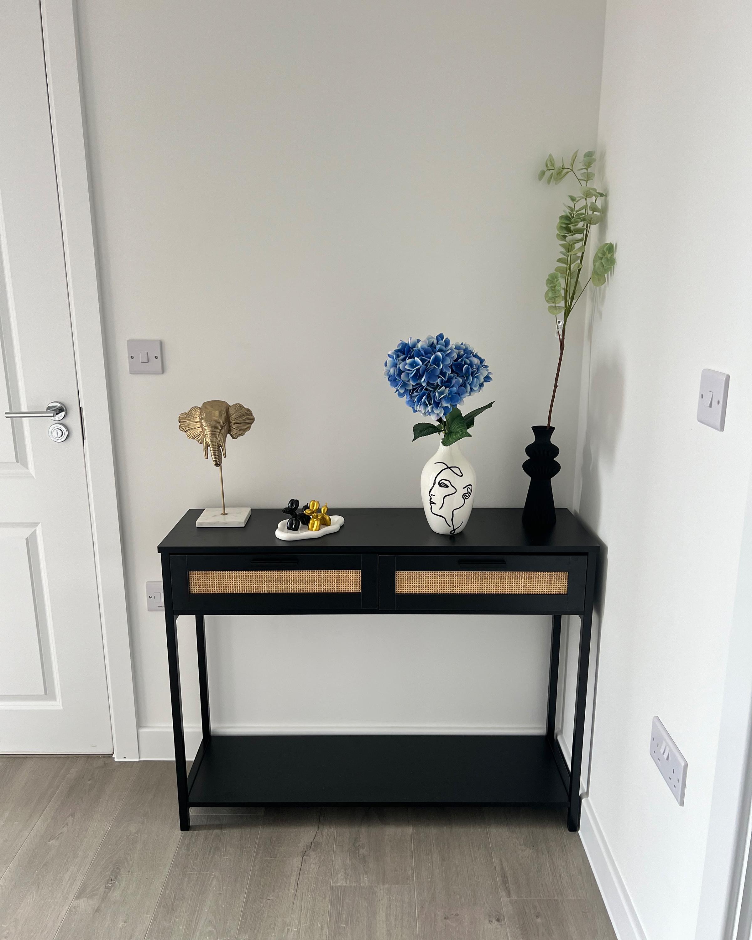 Bloemenvaas HELIKE Steengoed 23 cm Wit