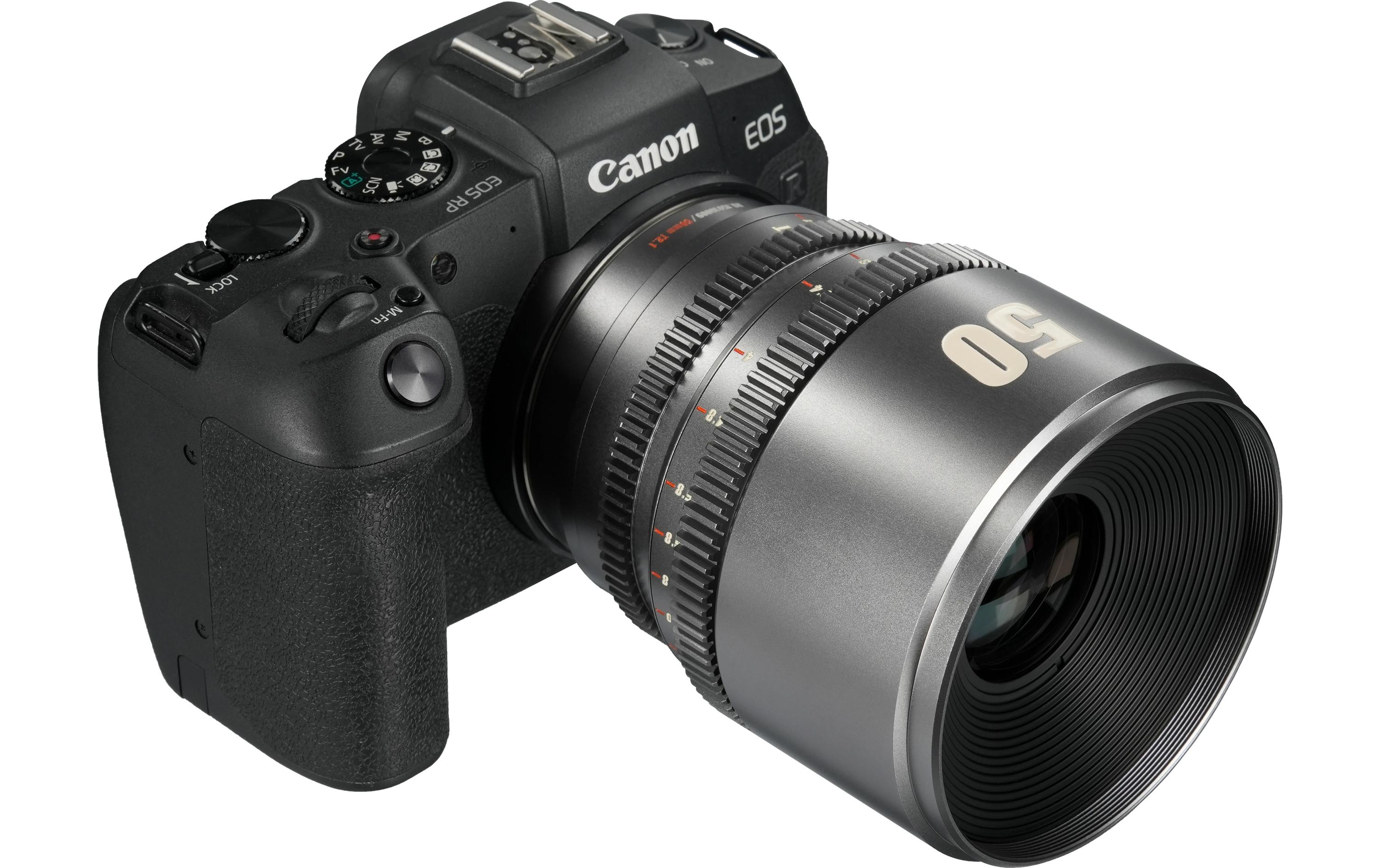 Festbrennweite 50mm T/2.1 – Canon RF<br>Kompaktes, leichtes Objektiv für Kameras mit Super35-Sensoren