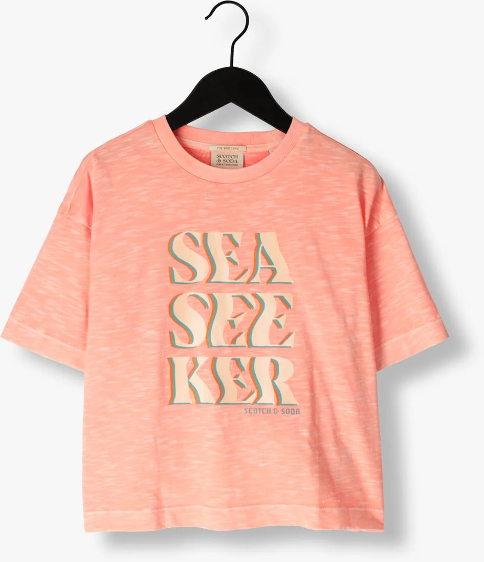SCOTCH & SODA perzik scotch & soda t-shirt short sleeve tie dye t-shirt