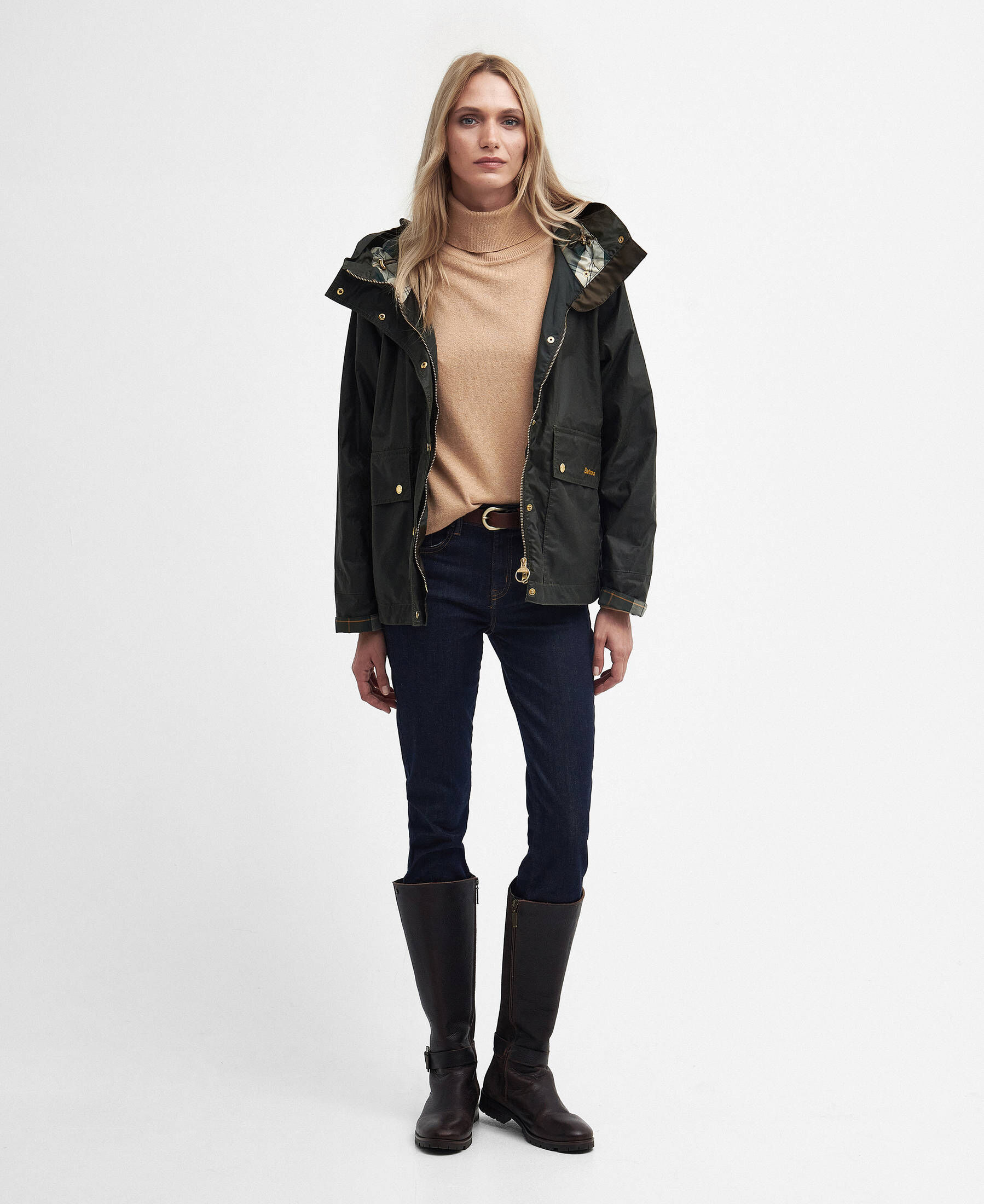 Barbour| Damen Wachsjacke mit Kapuze VIOLA WAX