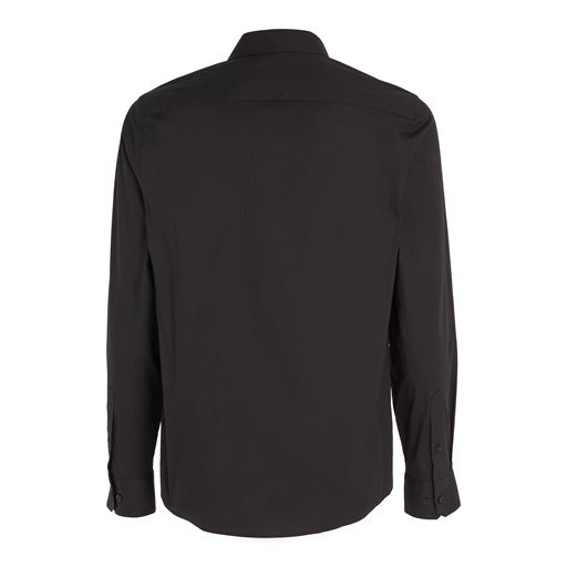 Calvin Klein Stretch Poplin Skjorte, Sort, L