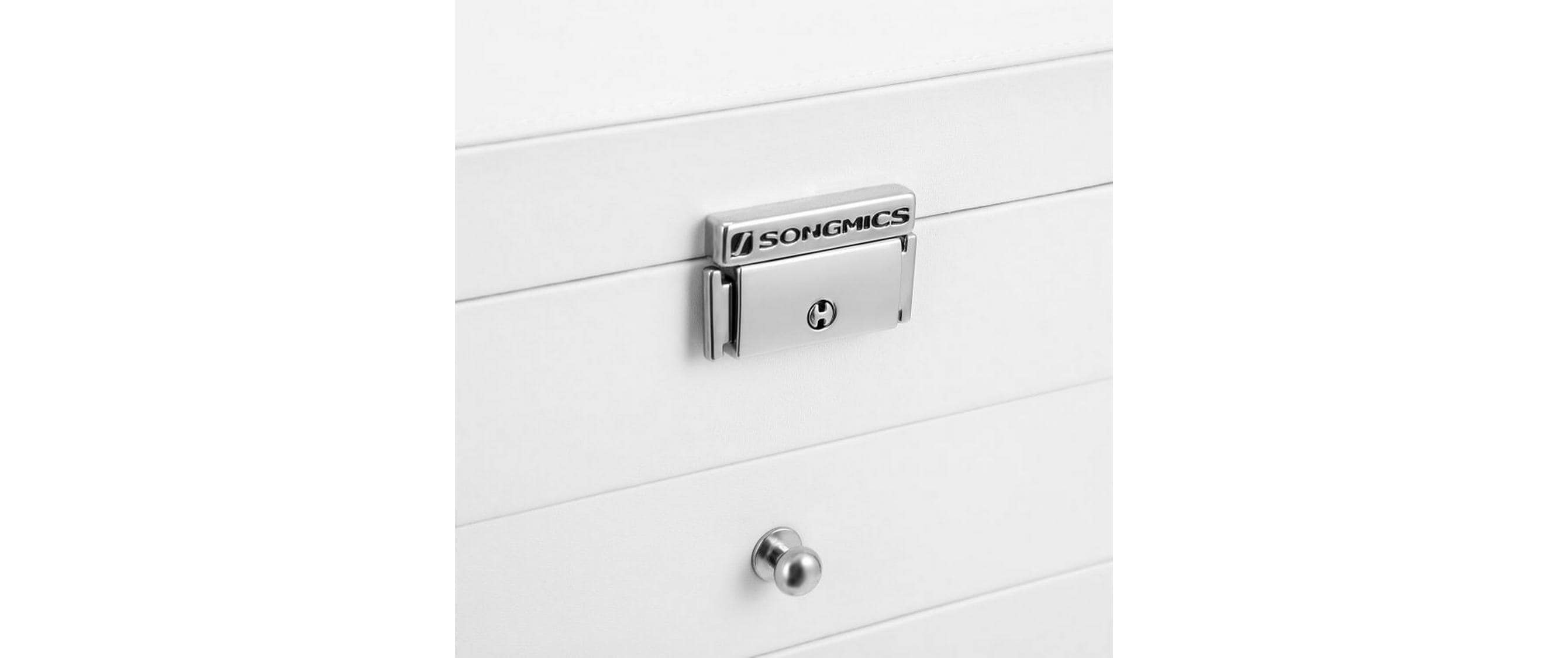 Schmuckschatulle 15.5 cm, WeissSchmuck-Organizer