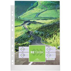 Pochette perforée PREMIUM, A4, rPP, transparent