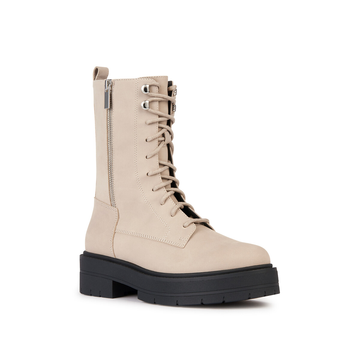 GEOX<br>Botas de couro respirável com cadarços Spherica EC7