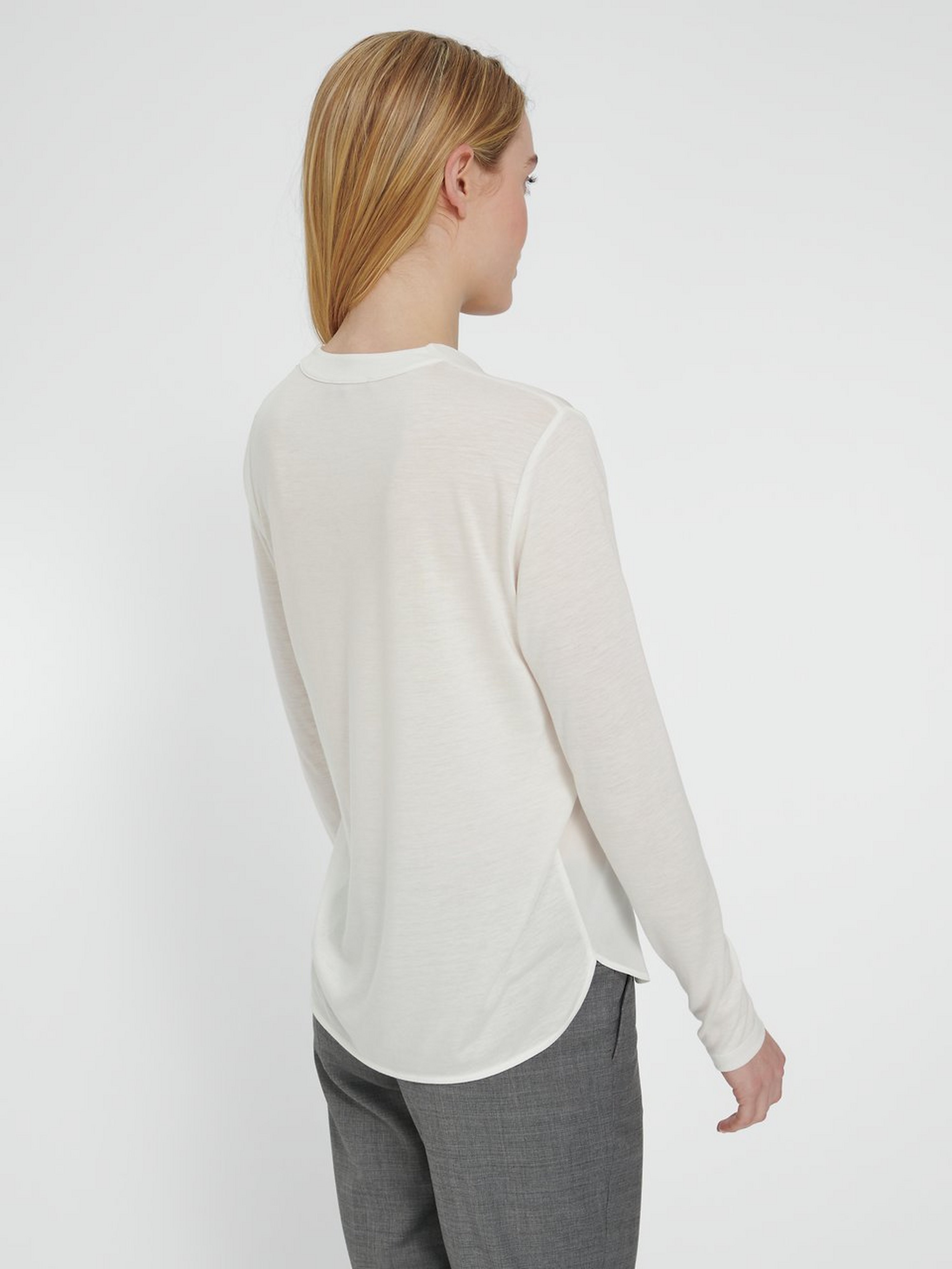 Bluse mit V-Ausschnitt