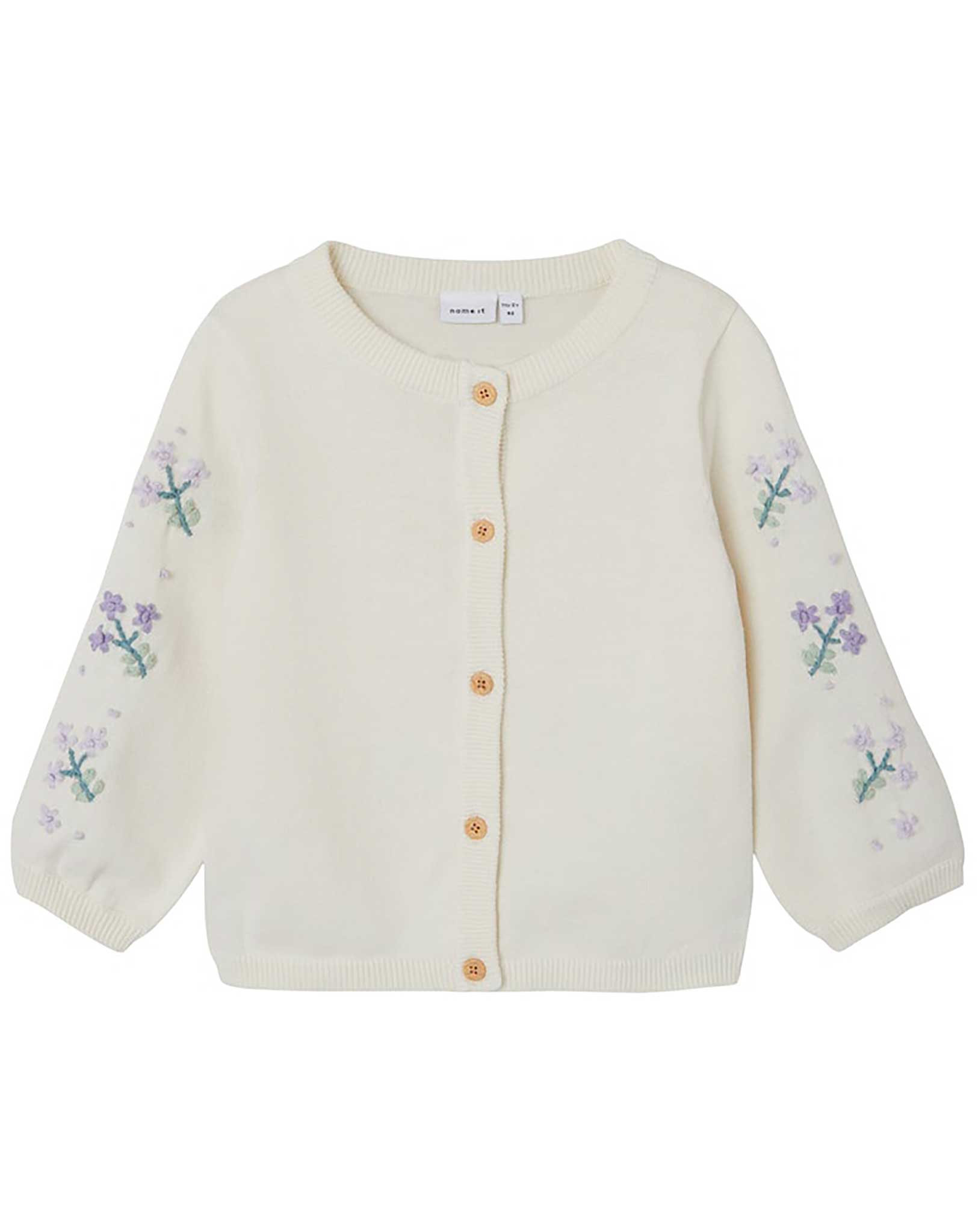 Strickjacke NMFDERINNA FLOWERS in jet stream