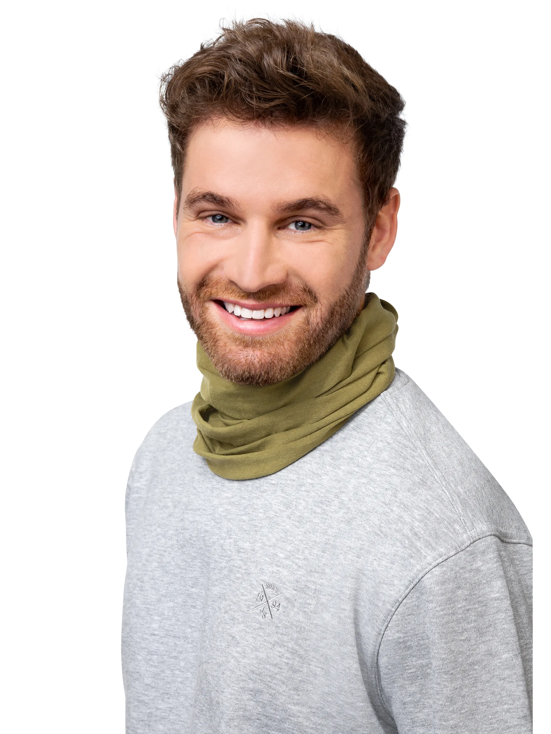 Damen Bandana Multifunktionstuch unifarben