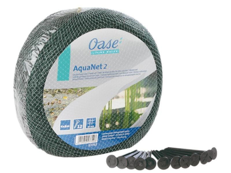 OASE Laubschutznetz 4 x 8 m Hohe Wasserqualität ohne Schlamm und Faulgas
